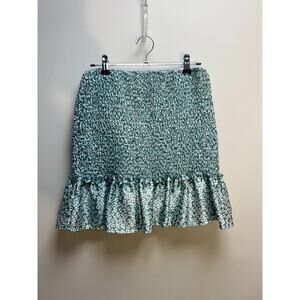 Altar'd State XS Floral Ruffle Mini Skirt